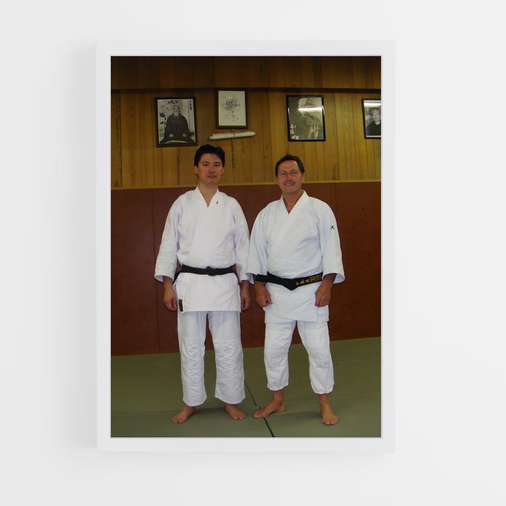 Poster Deux Hommes en Dialogue – affiche Aikido (vue 3)